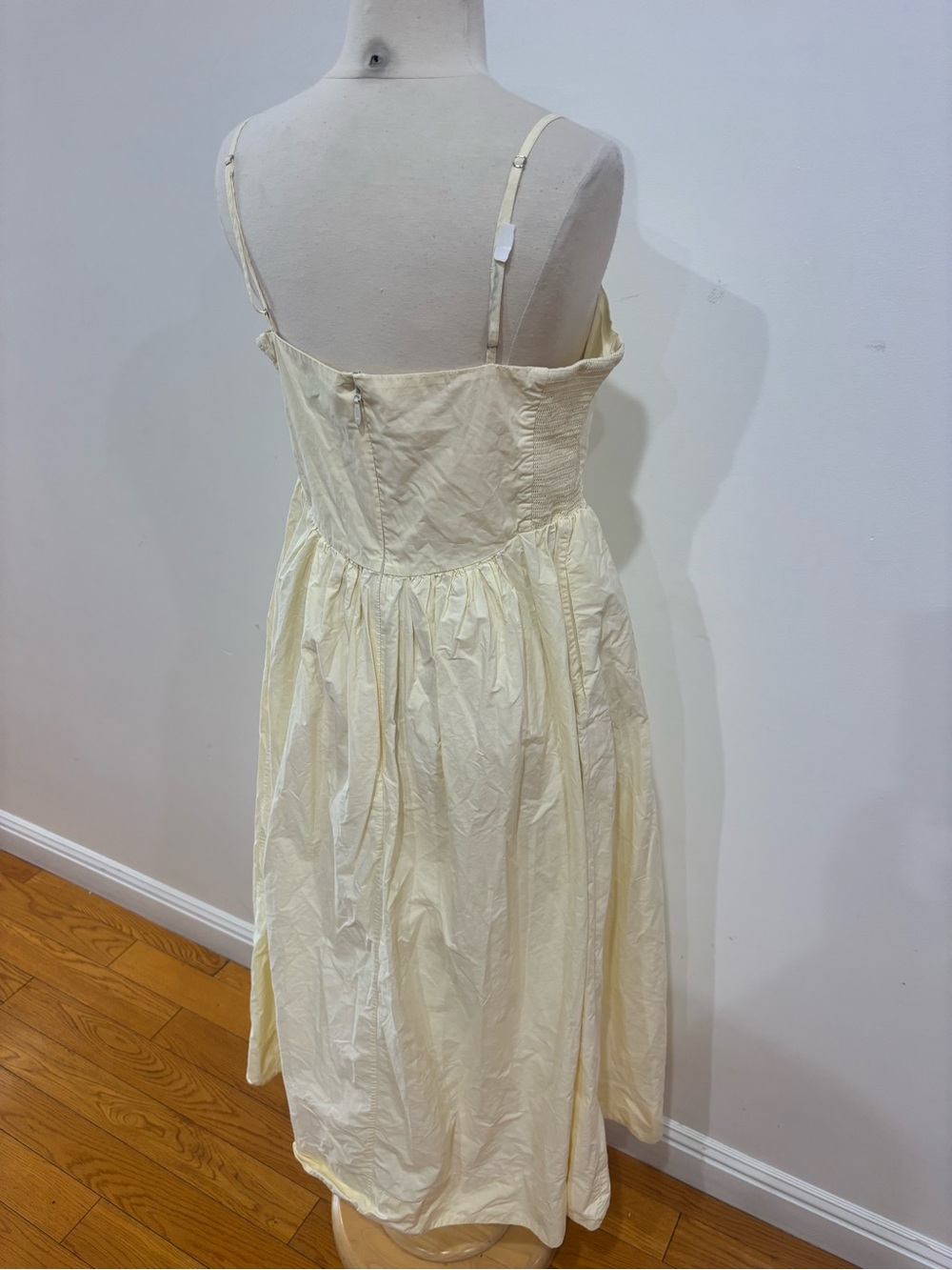 Ronny Kobo x RTR Yellow Corset Midi Dress, Size: 12 - Picture 14 of 15